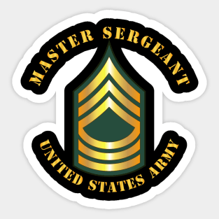 Army - Master Sergeant - MSG Sticker